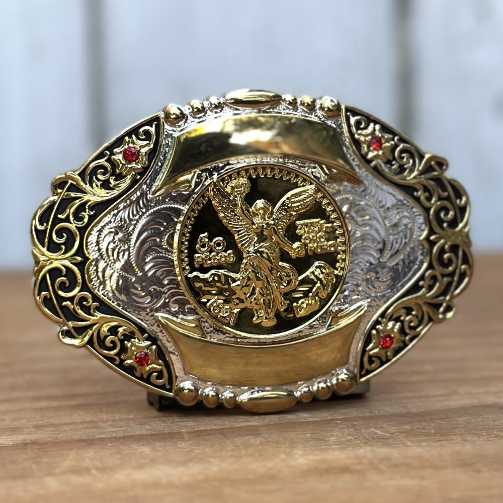 Hebilla Vaquera "Centenario Dorado" - Hebillas Vaqueras para Hombre (2)