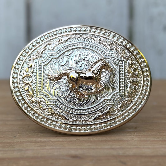 "Caballo de Oro" Buckle - Western Buckles for Men