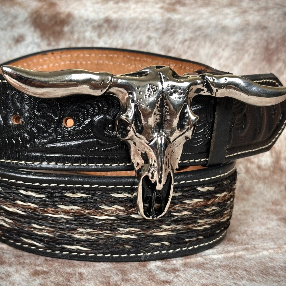Hebilla Vaquera “Silver Horn” en Forma de Calavera de Toro - Hebillas Vaqueras Mexicanas (5)