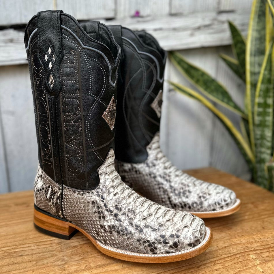 RC-Python Natural - Exotic Cowboy Boots for Men - Python Boots