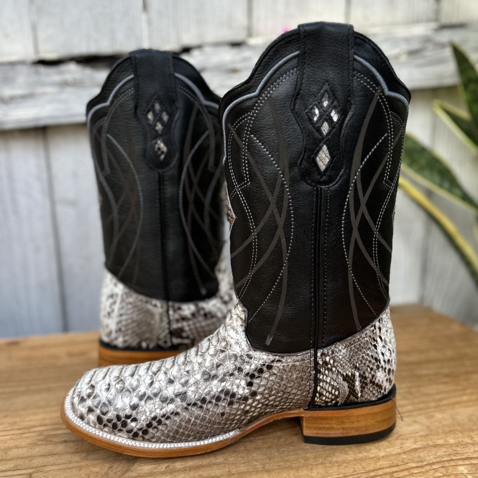 RC-Python Natural - Botas Vaqueras Exoticas para Hombre - Botas de Piton