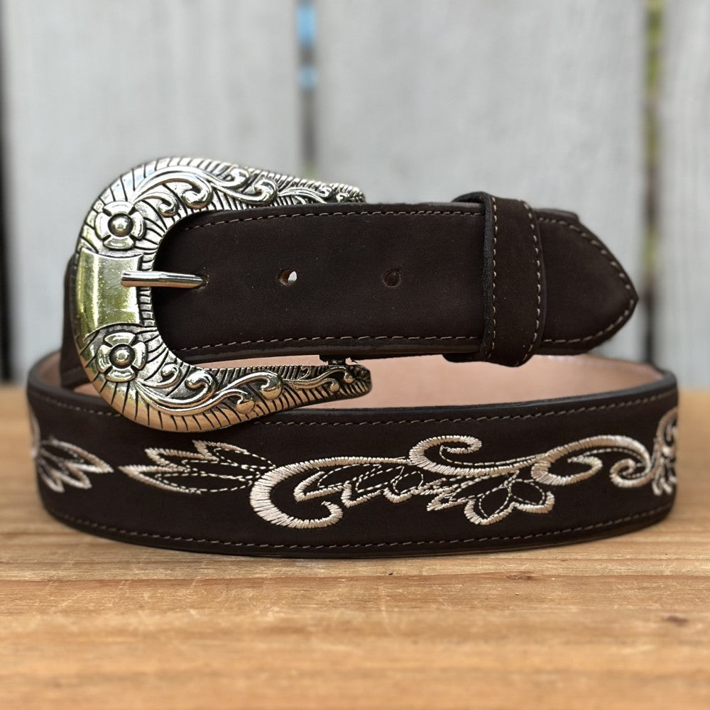 Cinturón Café SB-420 - Cinturones Vaqueros para Mujer 