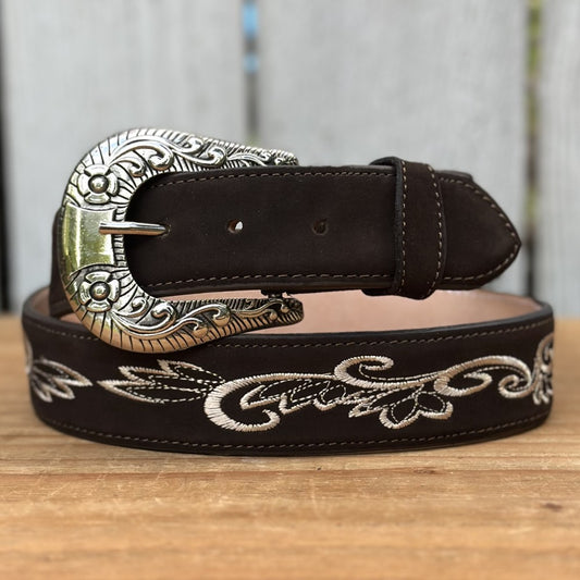 Cinturón Café SB-420 - Cinturones Vaqueros para Mujer 