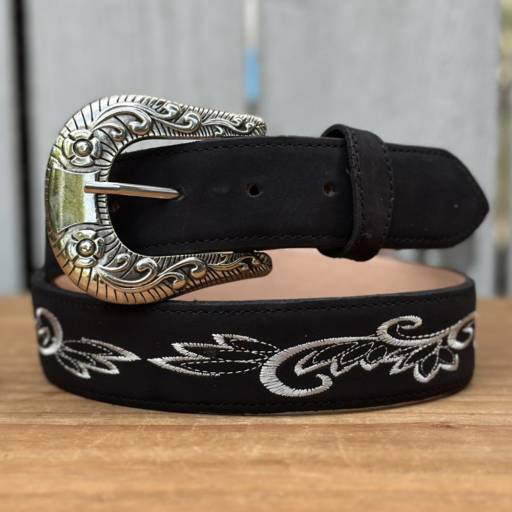 Cinturón Negro SB-420 - Cinturones Vaqueros para Mujer