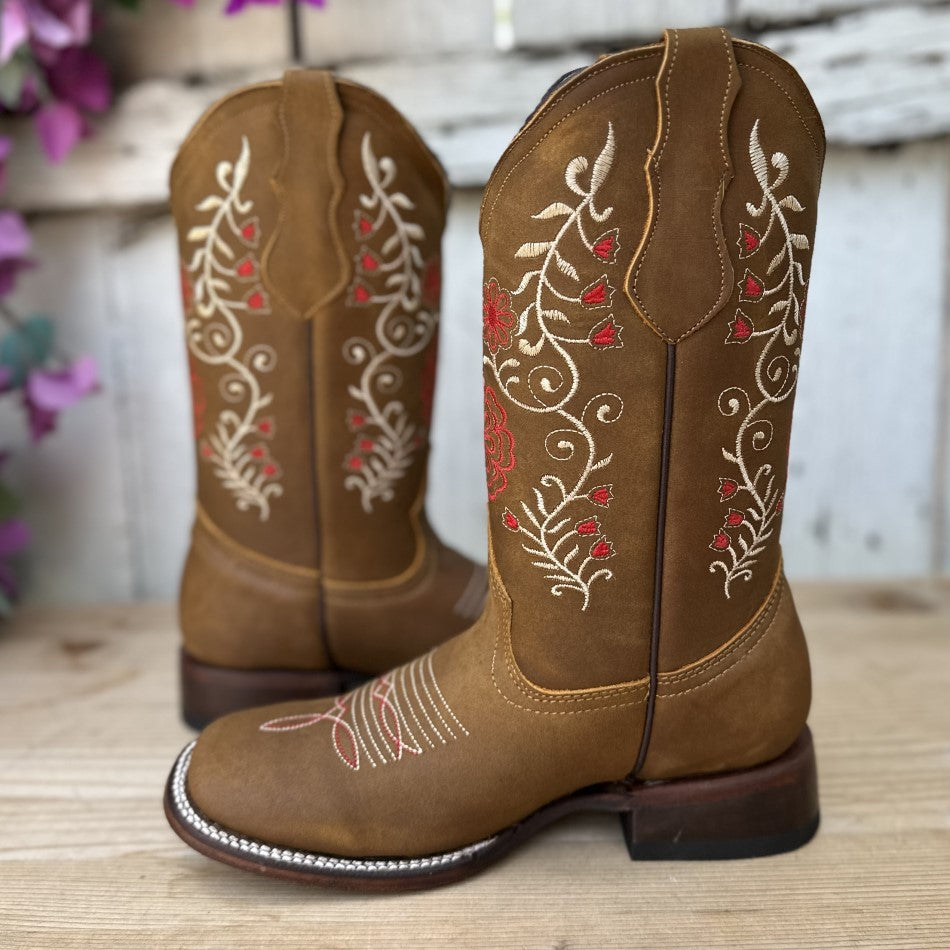 SB-810 Tan - Western Boots for Women