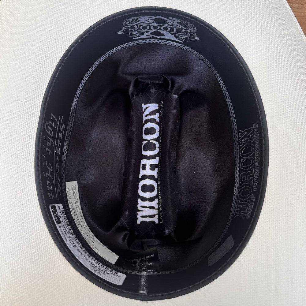 Sombrero Vaquero 1000X Estilo Sinaloa de Morcon Hats | Forro de Satin Negro (2)