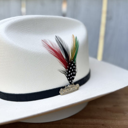 Sombrero Vaquero 500X Estilo Sinaloa de Morcon Hats | Con su Pluma Original Decorativa