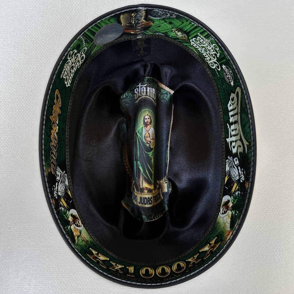 Sombrero Vaquero 1000X San Judas (Falda 3 1/2") Stone Hats para Hombre - Sombreros Vaqueros para Hombre (2)