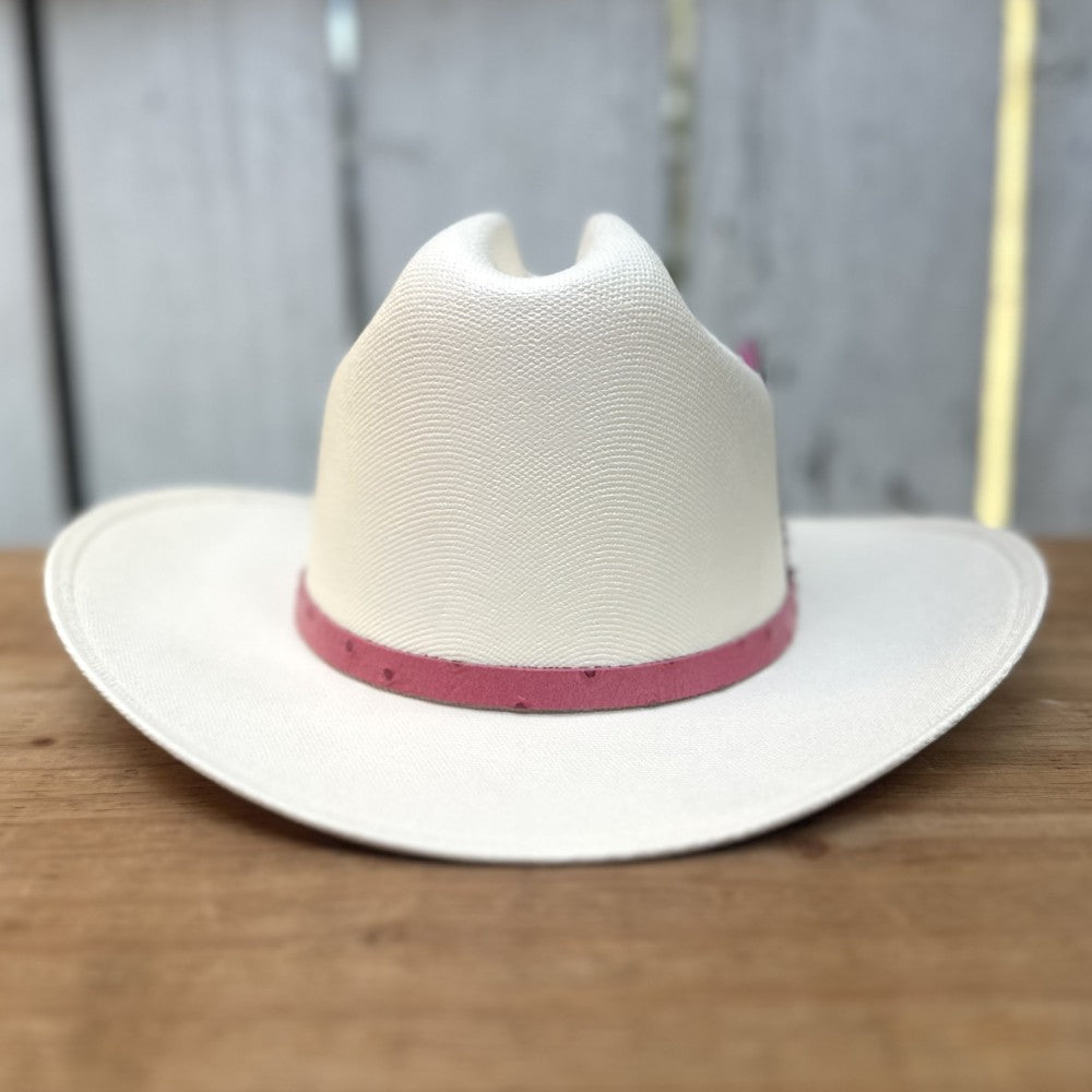 Sombrero Vaquero Estilo Sinaloa con Toquilla Rosa para Bebé Niña 