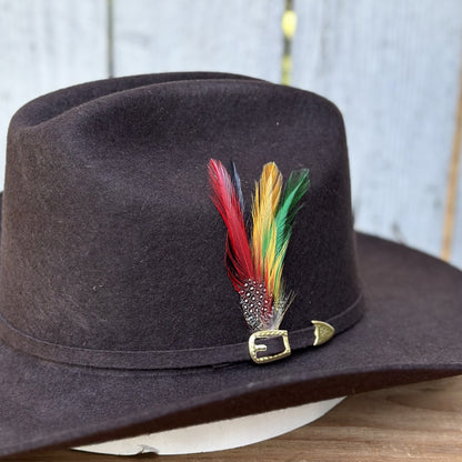 Texana Café 100X Chaparral Estilo SInaloa (Falda 3 1/2") de Stone Hats | Texana de Lana Cafe (2)