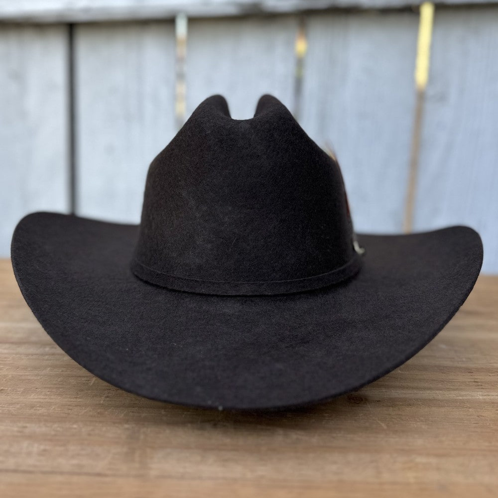 Texana Café 100X Chaparral Estilo SInaloa (Falda 3 1/2") de Stone Hats | Texana de Lana Cafe