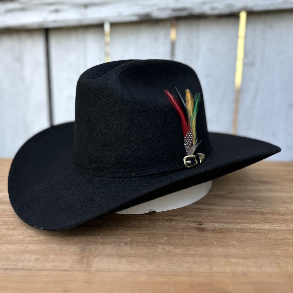 Texana Negra 100X Chaparral Estilo SInaloa (Falda 3 1/2") de Stone Hats