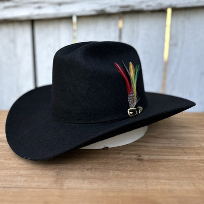 Texana Negra 100X Chaparral Estilo SInaloa (Falda 3 1/2") de Stone Hats
