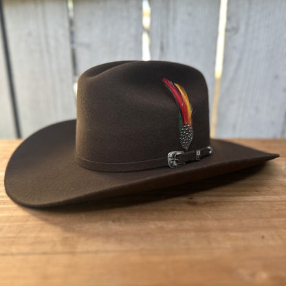 Texana 6X Chaparral Café Estilo SInaloa de Cuernos Chuecos