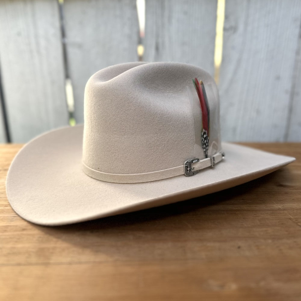 Texana 6X Chaparral Silver Belly Estilo SInaloa de Cuernos Chuecos