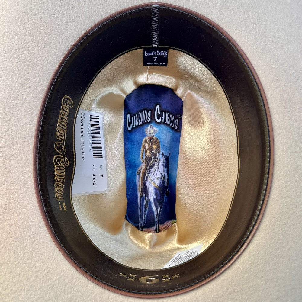 Texana 6X Chaparral Silver Belly Estilo SInaloa de Cuernos Chuecos (5)