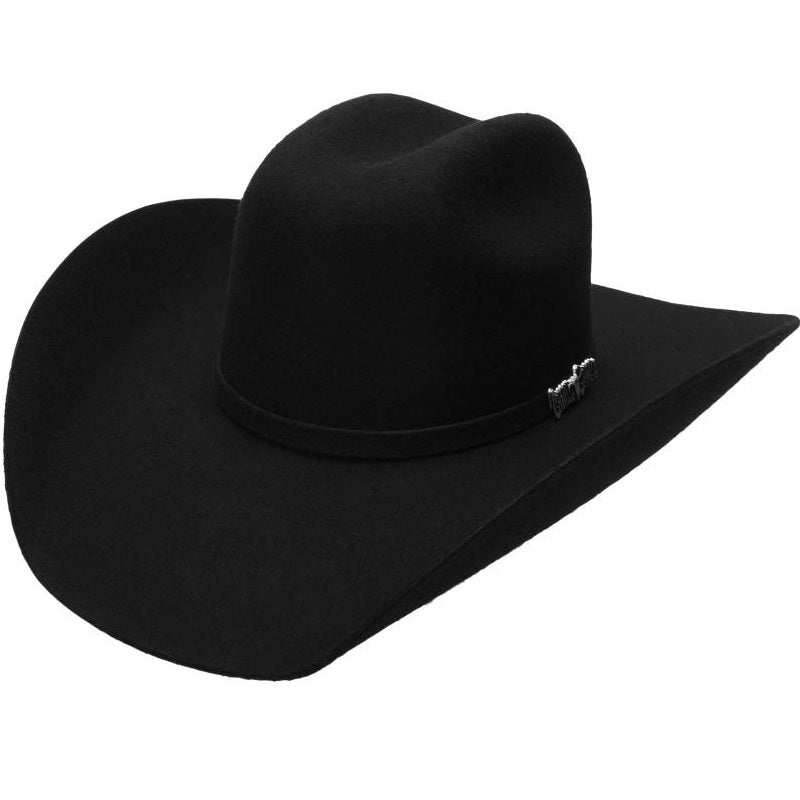 Cuernos Chuecos USA - Felt Cowboy Hats for Men / Texanas Para Hombre - 100X Oscar Black - Texanas Para Hombre