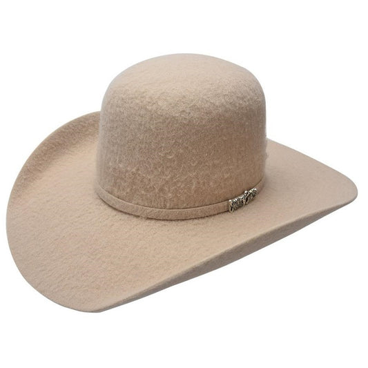 Cuernos Chuecos USA - Felt Cowboy Hats for Men / Texanas Para Hombre - 10X Open Crown Grizzly Beige - Texanas Para Hombre