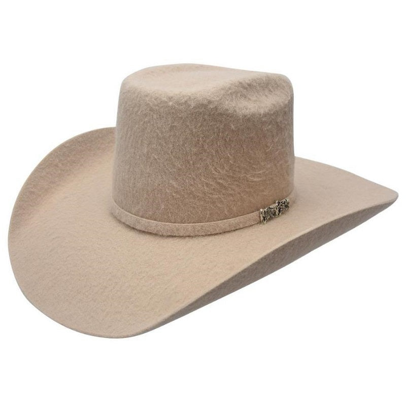 Cuernos Chuecos USA - Felt Cowboy Hats for Men / Texanas Para Hombre - 10X Vakera Grizzly Beige - Texanas Para Hombre