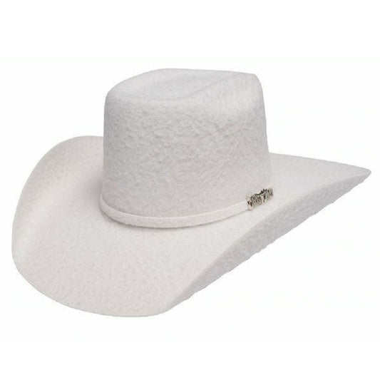Cuernos Chuecos USA - Felt Cowboy Hats for Men / Texanas Para Hombre - 10X Vakera Grizzly White - Texanas Para Hombre