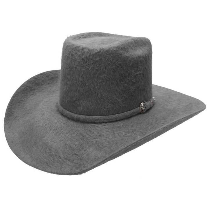 Cuernos Chuecos USA - Felt Cowboy Hats for Men / Texanas Para Hombre - 30X Vakera Grizzly Dark Gray - Texanas Para Hombre