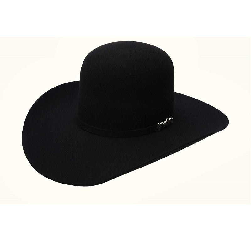 3X Open Crown Black - Texanas para Hombre - Felt Western Hats for Men
