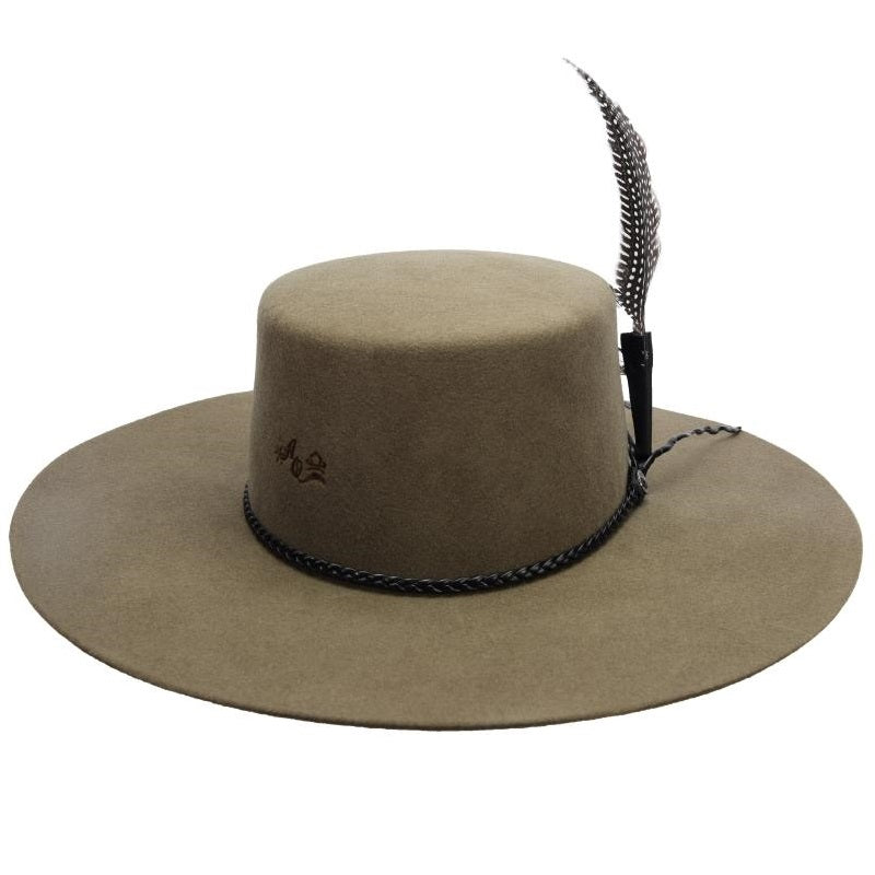 Olive Felt Hats for Women / Sombreros de Fieltro para Mujer Oliva - Sombreros para Mujer - Sombrero Cordobes - Sombreros para Mujer- Sombreros para Mujer Vaqueros - Bota Exotica
