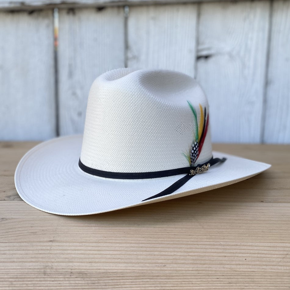 Sombrero Vaquero 50X Fantasma con Pluma Rocha Hats