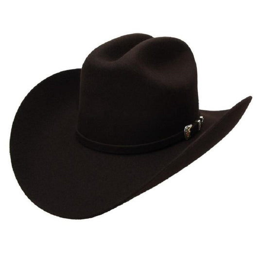 Cuernos Chuecos USA - Felt Cowboy Hats for Men / Texanas Para Hombre - 6X Joan Dark Brown - Texanas para Hombre