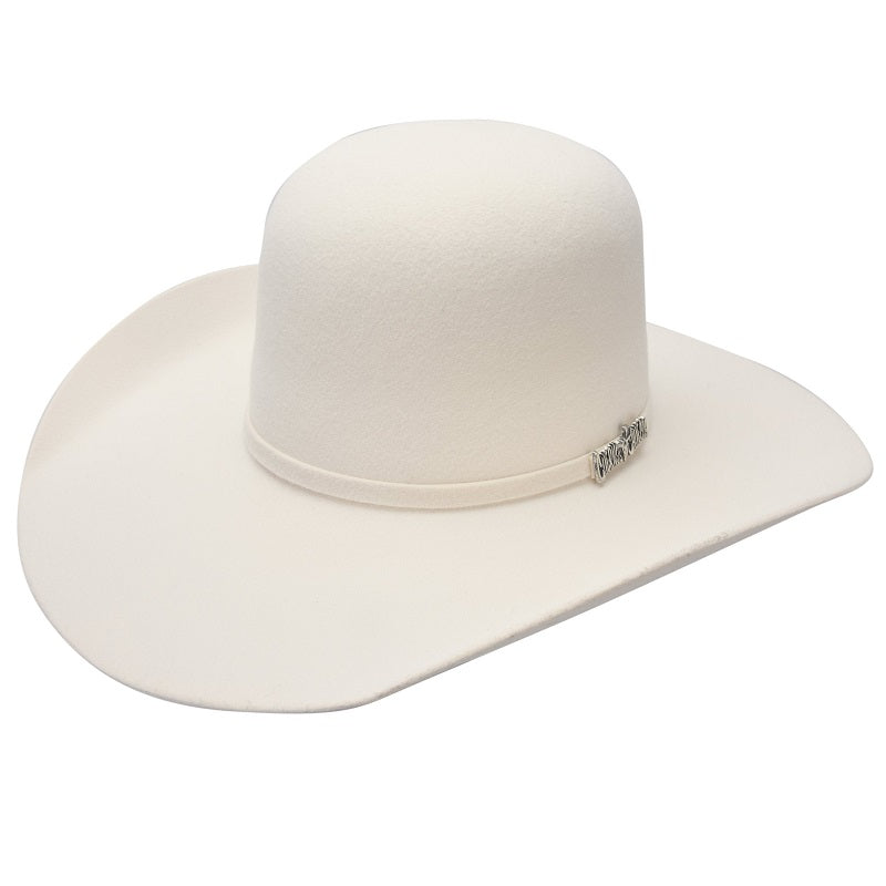 6X Open Crown Blanca - Texanas para Hombre - Felt Cowboy Hats for Men