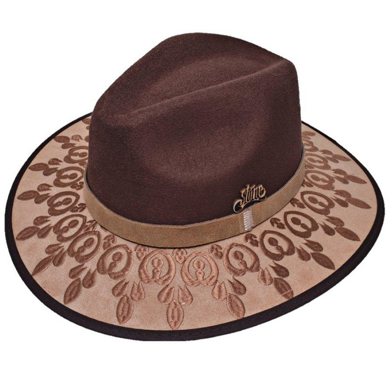 Brown Felt Hats for Women / Sombreros de Fieltro Cafe para Mujer - Sombrero de Fieltro - Sombreros para Mujer - Sombreros para Mujer de Fieltro - Sombreros para Mujer Mexicanos - Sombreros para Mujer de Sol