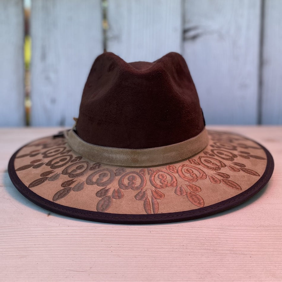 Brown Felt Hats for Women / Sombreros de Fieltro Cafe para Mujer - Sombrero de Fieltro - Sombreros para Mujer - Sombreros para Mujer de Fieltro - Sombreros para Mujer Mexicanos - Sombreros para Mujer de Sol