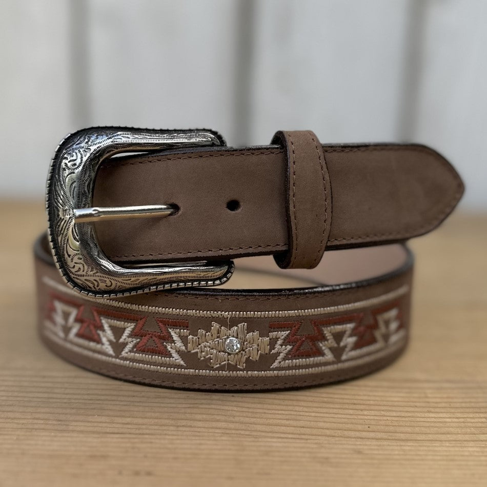 Azteca-05 Arena - Cinturones Vaqueros para Mujer - Cinturones para Mujer Vaqueros - Cinturones de Piel Vaqueros
