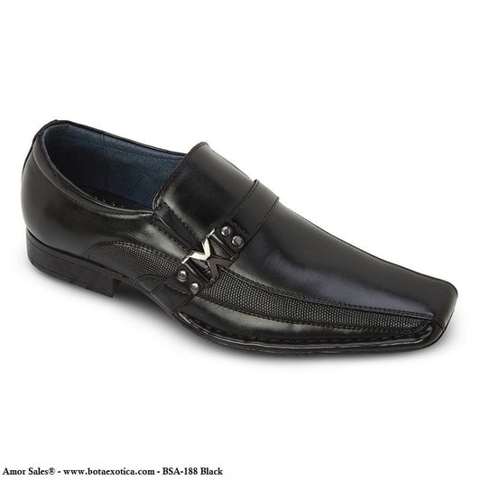 PA-1702 Negro - Zapatos Casuales Comodos para Hombres