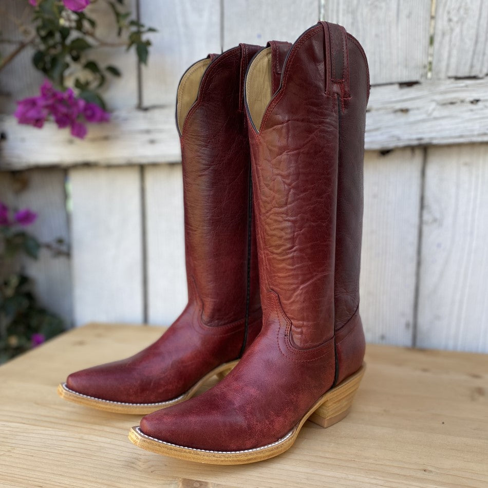 Botas Rvaqueras Rojas Altas Red Hawk Jolene Red - Botas Vaqueras para Mujer - Bota Vaquera Mujer