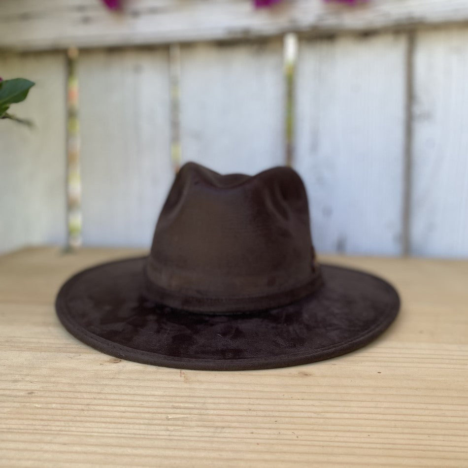 Brown Explorer Felt Hat - Sombreros de Fieltro para Niñas - Sombreros para Niñas Fieltro - Sombreros de Fieltro Niñas