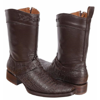 Joe Boots - JB-405 - Brown/Cafe- Exotic Boots for Men / Botas Exoticas Para Hombre - Exotic boots, western boots, rodeo boots, cowboy boots - botas exoticas, botas vaqueras, botas de rodeo