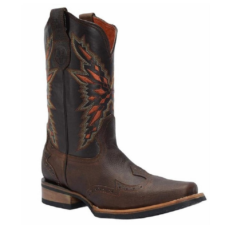 Joe Boots - JB-519 - Brown/Cafe - Rodeo Boots for Men / Botas de Rodeo Para Hombre - Exotic boots, western boots, rodeo boots, cowboy boots - botas exoticas, botas vaqueras, botas de rodeo