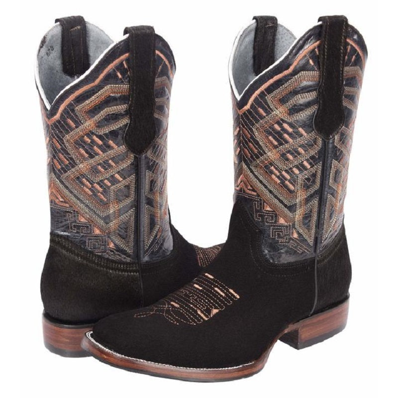 Joe Boots - JB-521 - Black/Negro - Rodeo Boots for Men / Botas de Rodeo Para Hombre - Exotic boots, western boots, rodeo boots, cowboy boots - botas exoticas, botas vaqueras, botas de rodeo