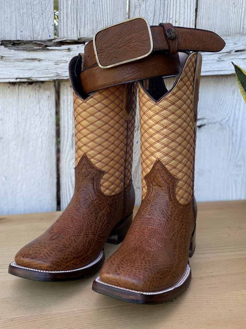 JB-540 Brown - Rodeo Boot and Rodeo Belt for Men
