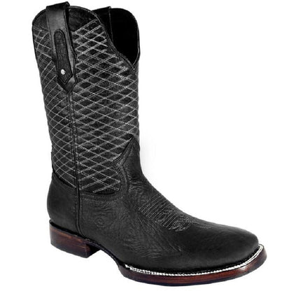 Joe Boots - JB-540 - Black/Negro - Rodeo Boots for Men / Botas de Rodeo Para Hombre - Exotic boots, western boots, rodeo boots, cowboy boots - botas exoticas, botas vaqueras, botas de rodeo
