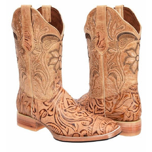 Joe Boots - JB-569 - Natural - Exotic Boots for Men / Botas Exoticas Para Hombre - Exotic boots, western boots, rodeo boots, cowboy boots - botas exoticas, botas vaqueras, botas de rodeo