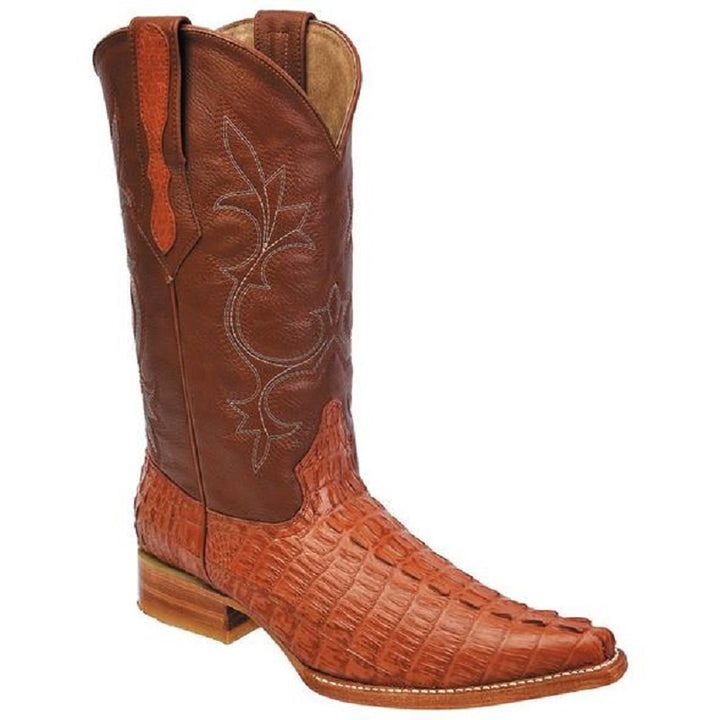 Joe Boots - JB-BD04 - Cognac - Exotic Boots for Men / Botas Exoticas Para Hombre - Exotic boots, western boots, rodeo boots, cowboy boots - botas exoticas, botas vaqueras, botas de rodeo