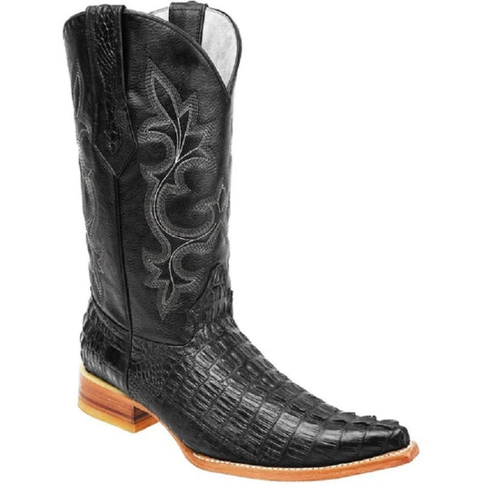 Joe Boots - JB-BD04 - Black/Negro - Exotic Boots for Men / Botas Exoticas Para Hombre - Exotic boots, western boots, rodeo boots, cowboy boots - botas exoticas, botas vaqueras, botas de rodeo