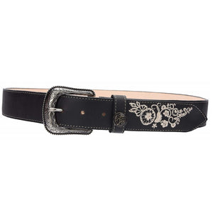 JB-1501 Negro - Cinturones para Mujer - Cintos - Cinturones Vaqueros para Mujer - Cinturones de Rodeo para Mujer - Cinturones Bordados para Mujer
