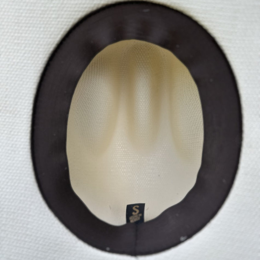 Sombrero Negro con Blanco (Tallas 54-55) - Sombreros Cassidy con Pelo de Res