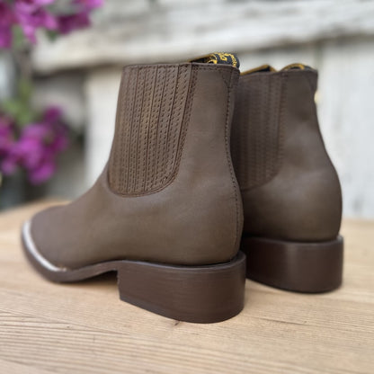 SB-720 Cafe - Western Ankle Boots for Women - Western Ankle Boots SB-720 Cafe - Western Ankle Boots for Women - Western Ankle Boots