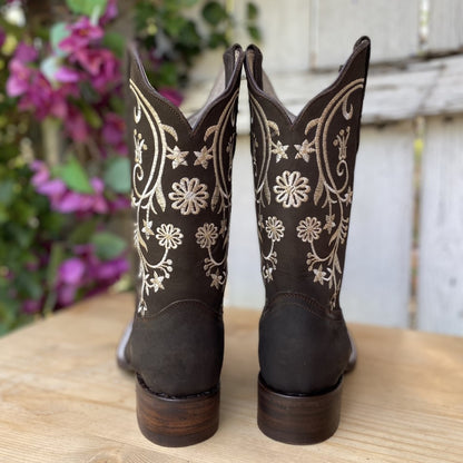 SB-Dalila Chocolate - Western Boots for Women