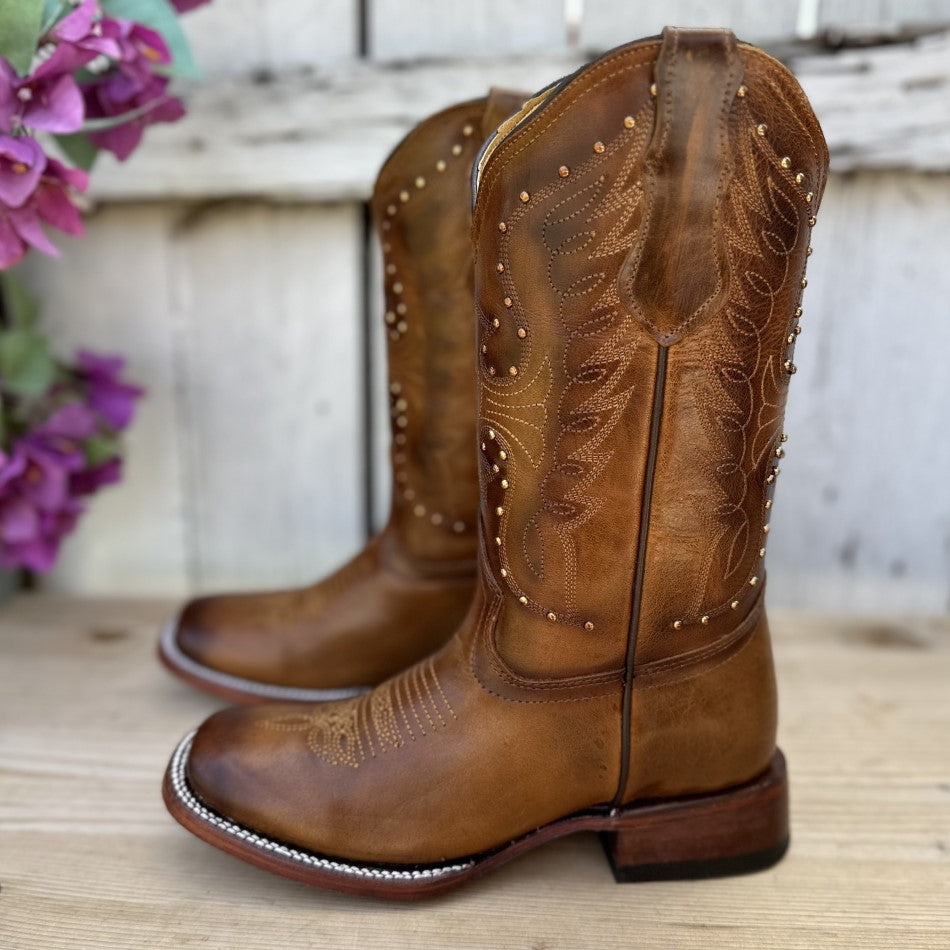 SB-Diana Miel Western Boots for Women Leather Western Boots
