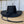 Load image into Gallery viewer, Sombrero de Piel Negro con Conchos - Sombreros de Piel - Sombreros de Piel para Hombre
